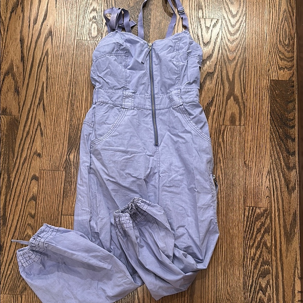 Anthropologie Pilcro Lavender Jumpsuit with Adjustable Straps